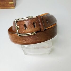 Martin Dingman Saddle Leather Made by Hand in America Brown Leather Belt